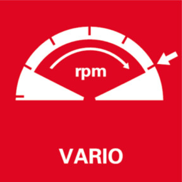rpm VARIO: Rugalmas munkavégzés a fokozatmentes sebességszabályozásnak köszönhetően