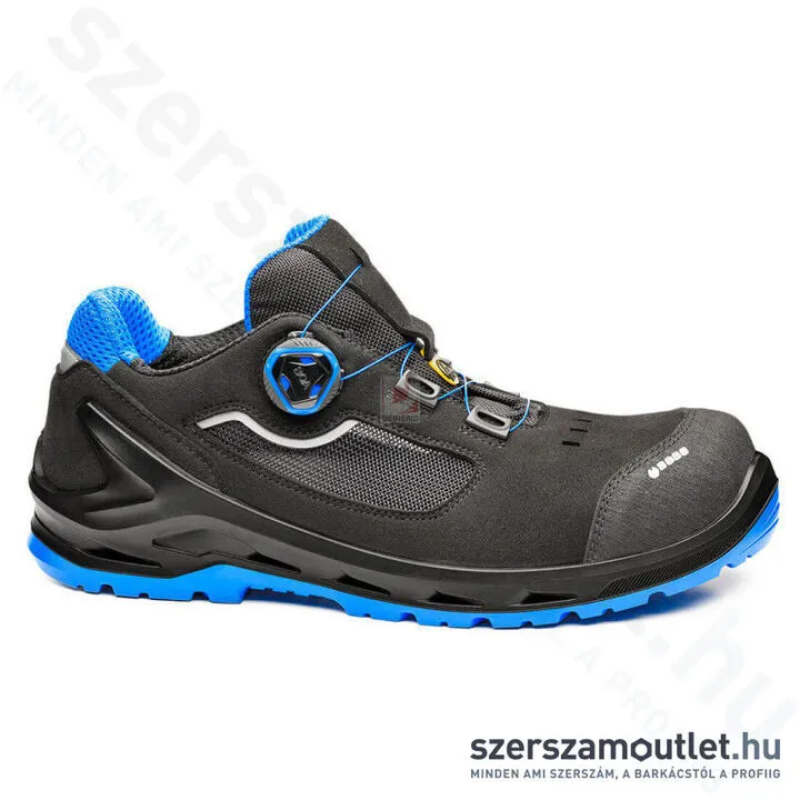 BASE B1223 I-CODE Munkavédelmi cipő [Fekete/Kék] 42-es méret (B1223BKB44)