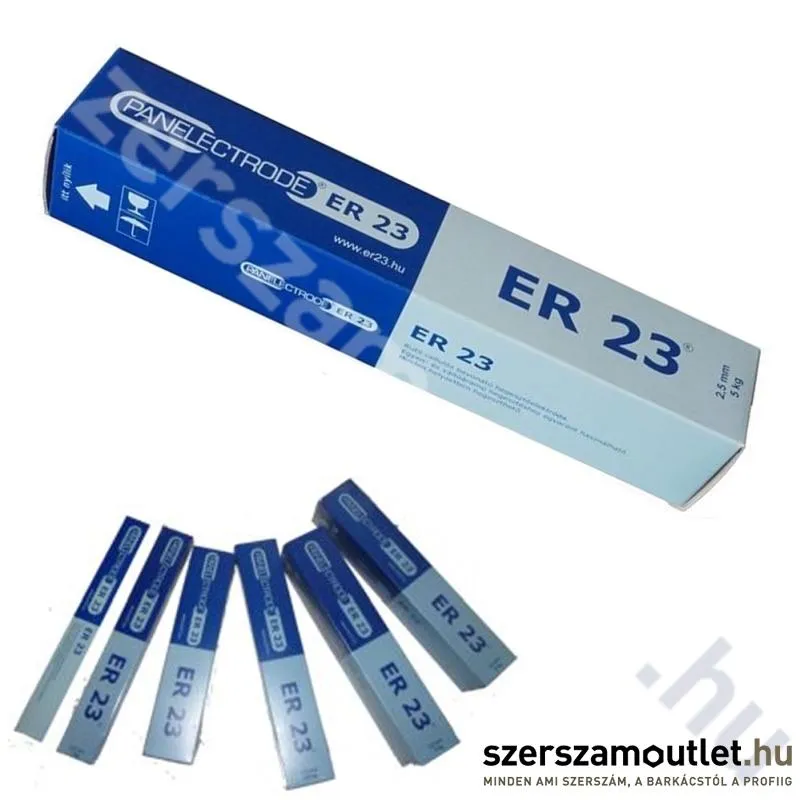 PANELECTRODE ER 23 Ötvözetlen rutilos hegesztő elektróda 5kg (2,5X350mm) (ER23255000)