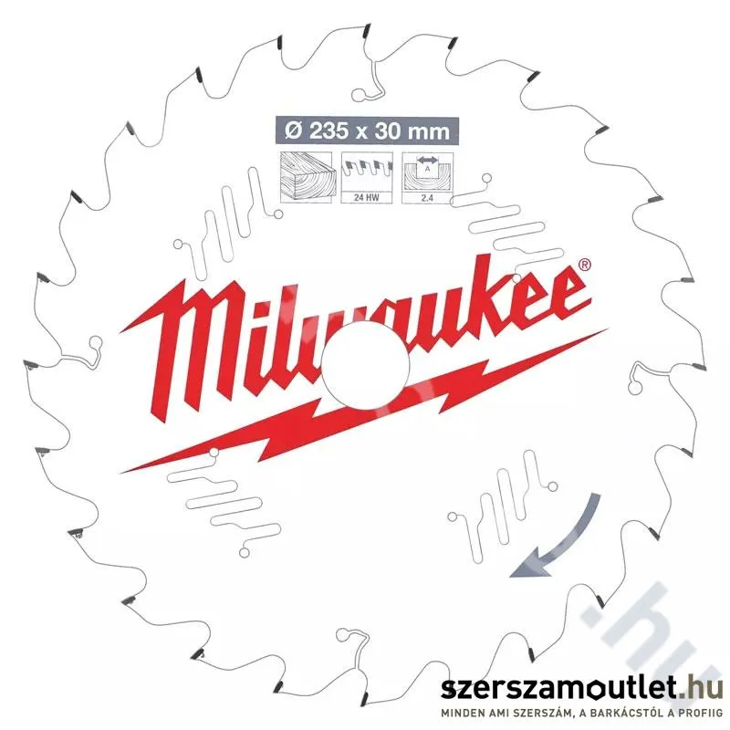 MILWAUKEE Körfűrészlap fához 235x30/24 (4932471305)
