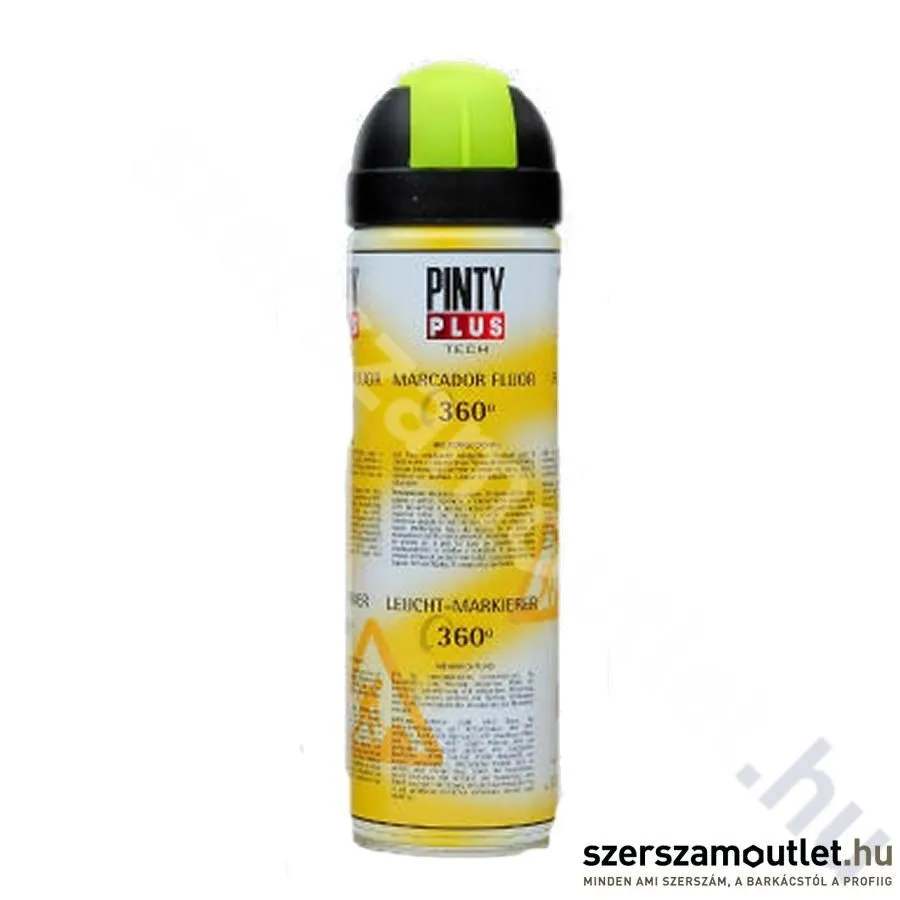 PINTY PLUS T146 Tech Jelölő spray 500ml, RAL 1026 (Világító sárga/Luminous yellow) (254)