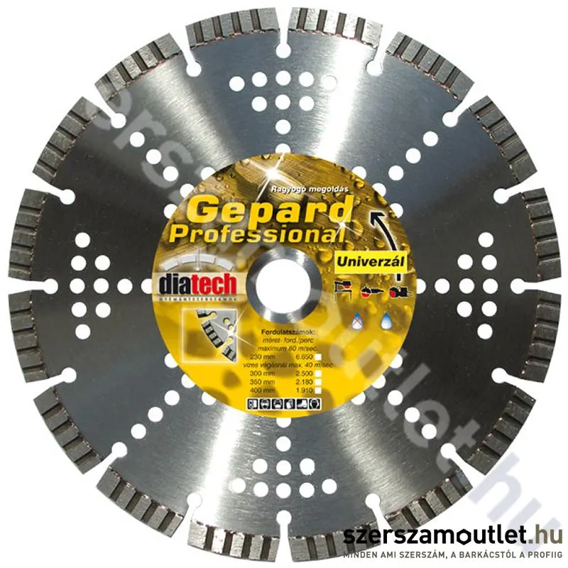 DIATECH gyémánttárcsa Gepard 115mm (GE115)