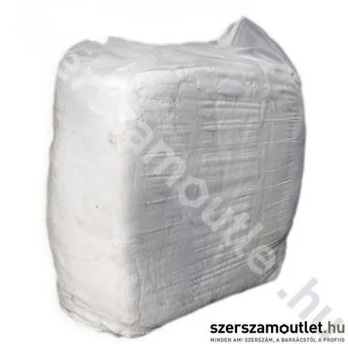 Fehér géprongy / törlőkendő 10kg/csom (Fehér trikó/törtfehér)